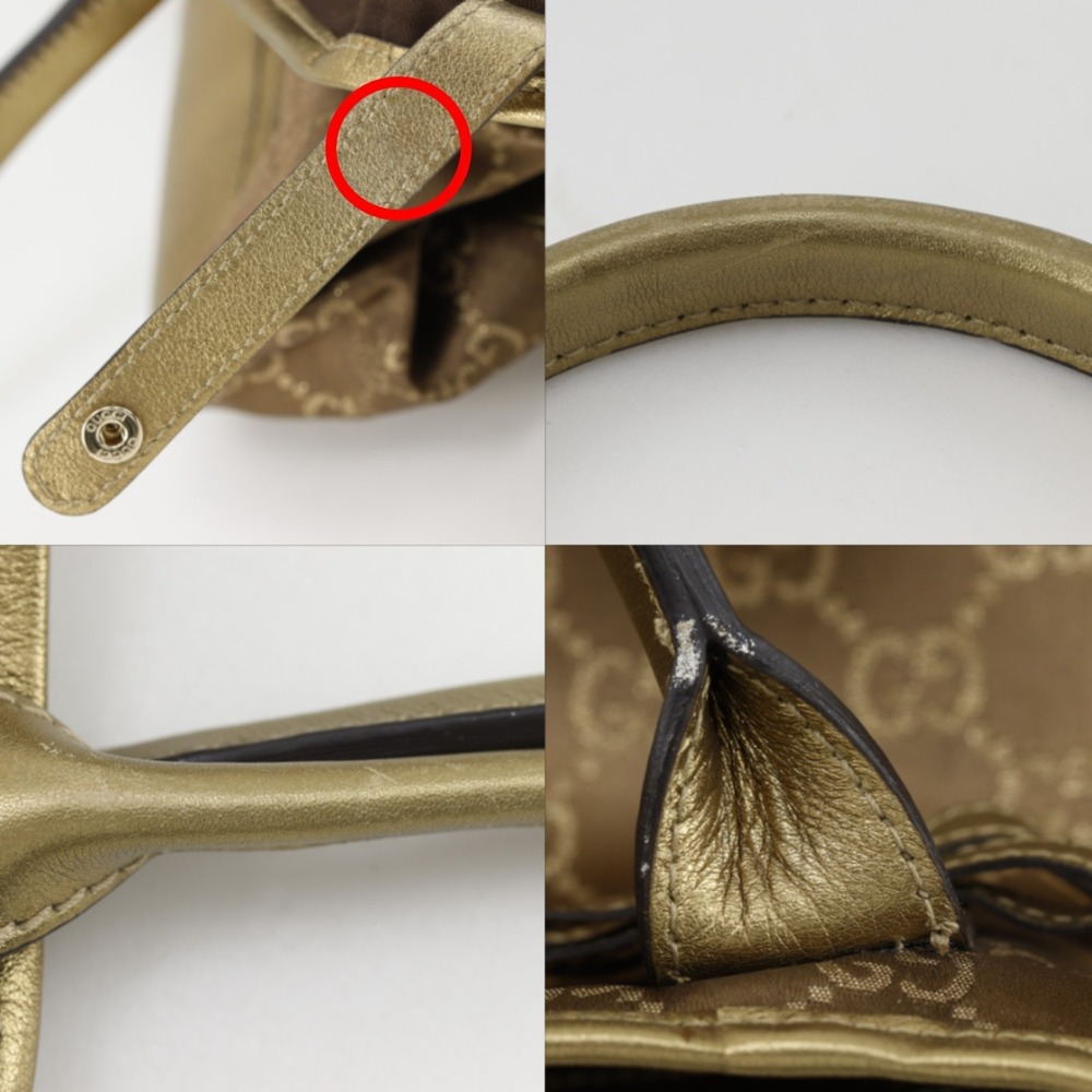 GUCCI Authentic Gold Canvas Tote Bag - Picture 16 of 16